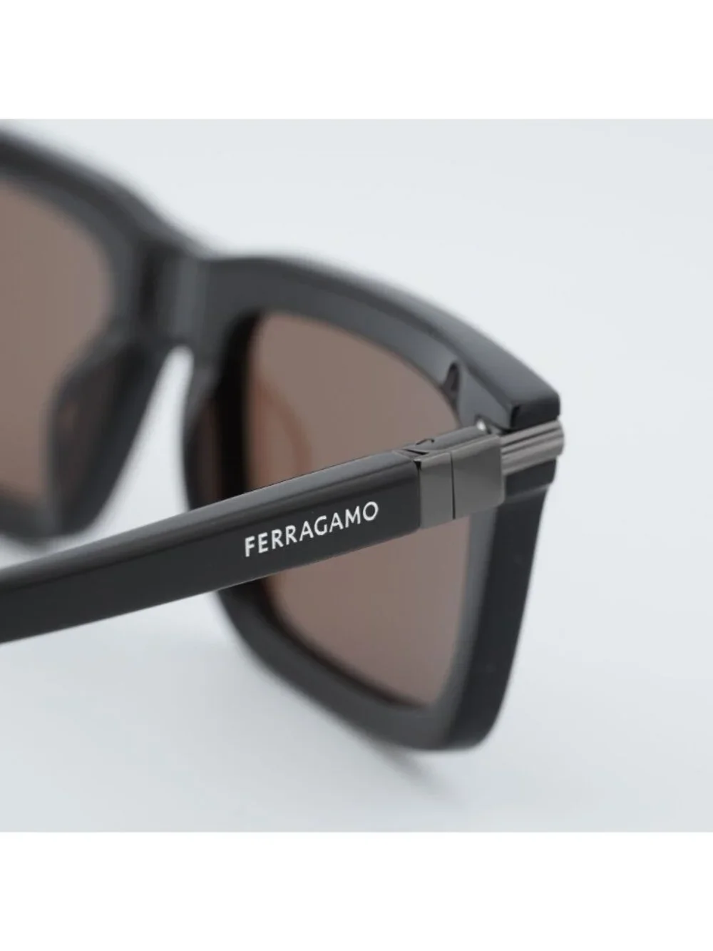 Salvatore Ferragamo SF2015S 210 Sunglasses Brown Rectangle Frame, Brown Lenses